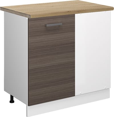 Vicco R-Line Hoekkast – 86 cm, WB Eik Edel grijs