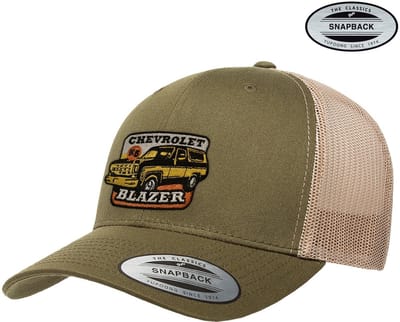 Chevrolet Blazer Patch Premium Snapback Cap GM-93-BLAZ9901-CB70 OliveKhaki