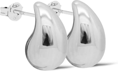 Karma Oorbellen Chunky Drop | Zilver
