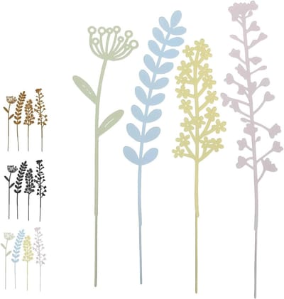 Metalen Bloemen Set - Tuindecoratie - Tuin Aankleden - Handgemaakt Design - 4 Stuks - Pastel