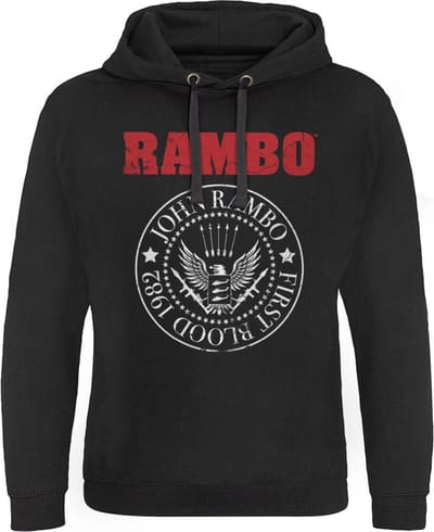 Rambo Hoodie/trui -S- First Blood 1982 Seal Zwart