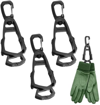 360° Draaibare Handschoenhouder met Carabiner Clip voor Constructiehandschoenen - Sterke Bevestiging en Handige Accessoires