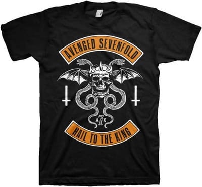 Avenged Sevenfold - Hail To The King Heren T-shirt - M - Zwart