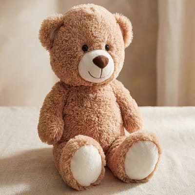 Knuffelbeer 45 cm - Zachte Pluche teddybeer Knuffel voor Kinderen - Grote Dierenknuffel - Beige Cadeau
