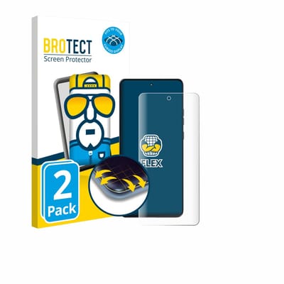 BROTECT - Screenprotector voor Motorola Moto G86 - Folie Beschermfolie transparant volledig dekking - 2 Stuks