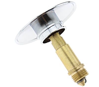 Solidchoice- Pop-up Wastafelafval 66 mm - Chroom Afwerking - Messing - Veermechanisme - M8 Schroefdraad - Afdichtring 40 mm - Afvalplug