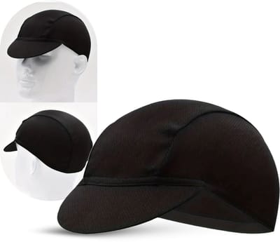Wielerpet Fiets Cap – Ademend & Zweetabsorberend – Onder Fietshelm – Unisex – One Size – Zwart