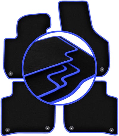 CARLUX-BLUE automatten voor: Skoda Superb II sedan, stationwagen (2008-2015)