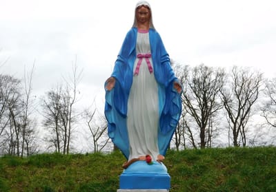 Beeld Maria - 90 cm - Polystone in Kleur