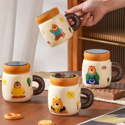 Ins Nieuwste Franse Vintage Bloemen Keramische Koffiekop en Schotel Set High-end Afternoon Tea Kopje Pastorale Bloem Theekopje 400ML