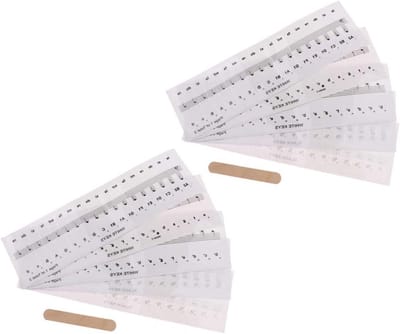 Piano Stickers - Toetsenbord Sticker - Piano Leren - Verwijderbaar - 18.6 x 5.5 cm - Wit