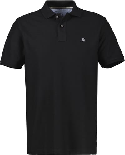 LERROS Poloshirt met COOL & DRY-functie in grote maten , Maat: 3XL , Kleur: BLACK , 60% katoen, 40% polyester
