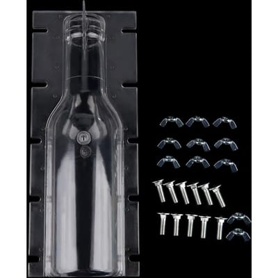 Transparant Plastic Kaars DIY Vorm Tool Flesvorm Hittebestendig Bruiloft Kaars Vorm black