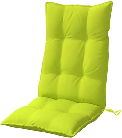 Tuinstoelkussens - Hoge rug - Buiten zitten - Waterafstotend Oxford - 120x50 cm - Felgroen