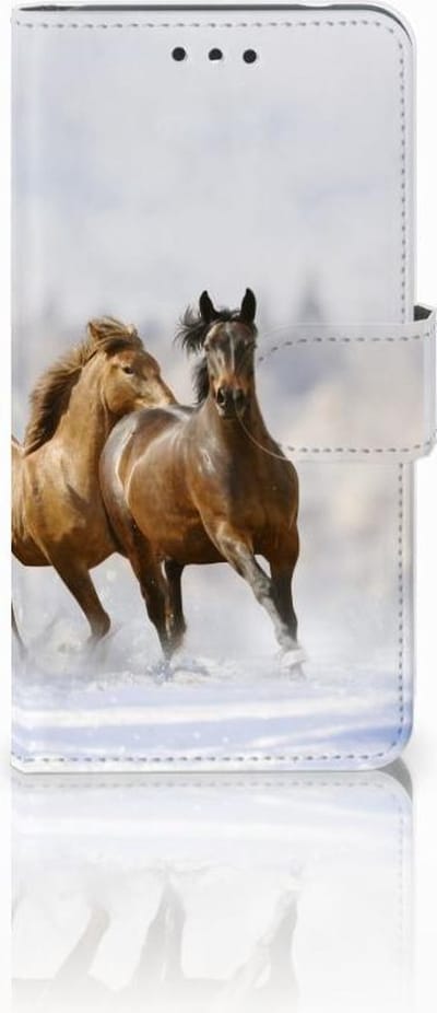 Nokia 2 Telefoonhoesje met Pasjes Paarden