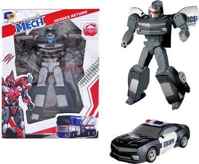 Transform Optimus Prime Mech robot - Politie Deformation auto en robot - Mecha 2 in 1