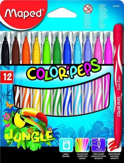 Color'peps Jungle viltstiften - medium penpunt x 12