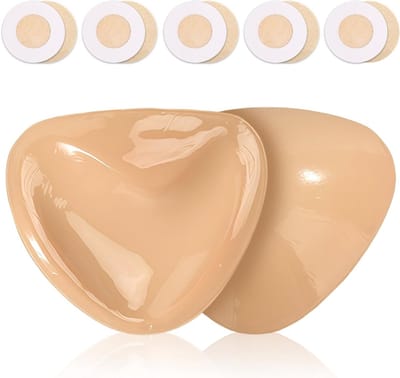 Sticky Push Up Bra Inserts voor Dames - Zelfklevende Siliconen Borstpads, Dubbelzijdig Verstevigend en Verbeterend, Herbruikbaar en Wasbaar, Onzichtbaar voor Elke Cupmaat