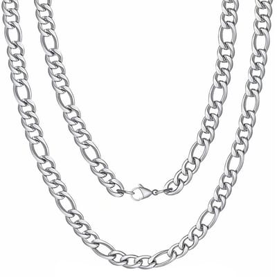 Fako Bijoux® - Schakelketting Figaro - Staal - Stainless Steel - RVS - Figaro Ketting - 7.5mm - 60cm - Zilverkleurig