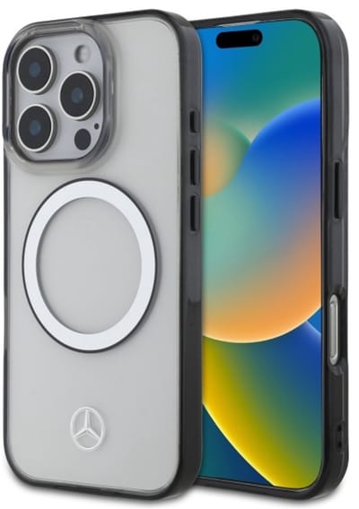 Mercedes iPhone 16 Pro Max - Transparant Hoesje Met MagSafe - Logoprint