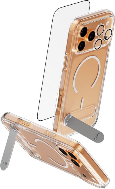 PanzerGlass ® | CARE by ® 3-in-1 Feature Kick Bundle iPhone 17 Pro Max Doorzichtige schermbeschermer Apple 1 stuk(s)