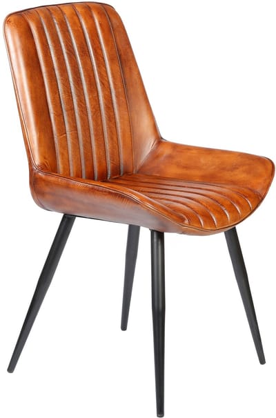 Leren eetkamerstoelen bruin – comfortabele stoelen voor eetkamer, kantoor & wachtruimte
