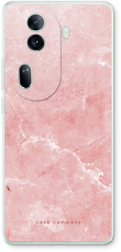Case Company® - Hoesje geschikt voor Oppo Reno 11 Pro hoesje - Roze marmer - Soft Cover Telefoonhoesje - Bescherming aan alle Kanten en Schermrand