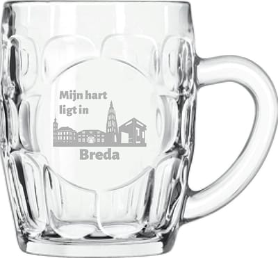 Gegraveerde Bierpul 55cl Breda