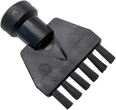 Stoomreiniger Borstelmondstuk - Dubbele Borstel - Hardnekkig Vuil Verwijderen - Nylon en Koper - 10x10x10 cm - Nylon brush