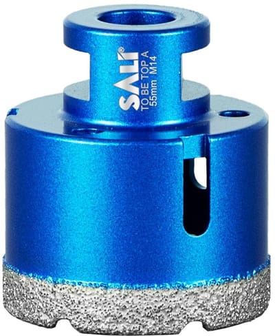 Diamant Tegelboor - Glasboor Gatenzaag - Keramiek Boren - Vacuüm Gesoldeerd - 55 mm M14 - Zilver