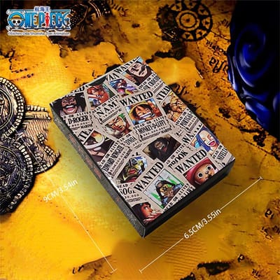 1 stuk Officieel One Piece Gezocht Poster Speelkaarten | Anime Poker voor Feesten en Verzamelaars | Stressverlichtend Spel en Perfect Cadeau van Hoge Kwaliteit brown