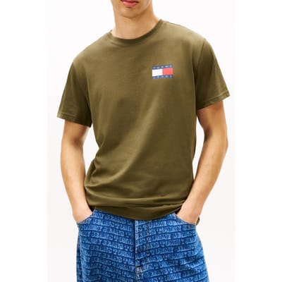 Tommy Hilfiger Slim Essential T-shirt Dark Greenery Taglia: XS | Jeans Outlet | Uomo | Verde