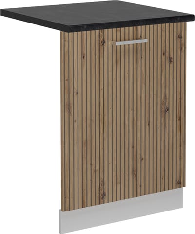 Vicco R-Line Vaatwasserfrontpaneel – 60 cm, WB Antraciet Artisanaal eiken