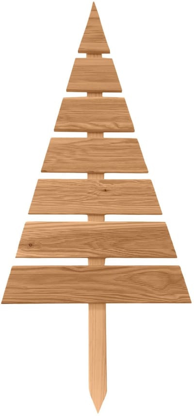 Floranica houten kerstboom, hoogte 75 cm, onbehandeld – kerstdecoratie, kerstboom voor binnen en buiten, om in pot of in de grond te steken