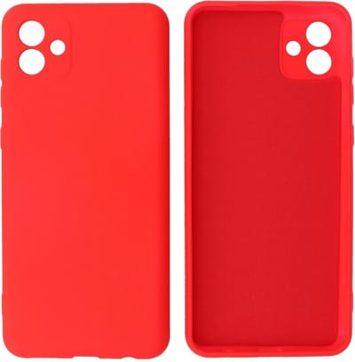 Fashion Backcover Telefoonhoesje - Color Hoesje - Geschikt voor Samsung Galaxy A04 - Rood