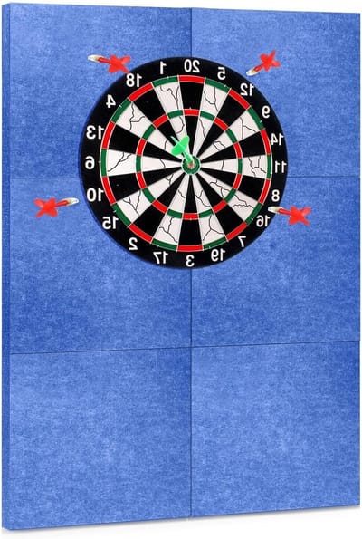 Dartboard Muurbescherming - 6 Stuks Zelfklevende Vilten Rand voor Wandbescherming