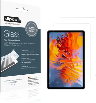dipos – 2x Pantserfolie geschikt voor MAXLEGEN M11S | 9H Screenprotector