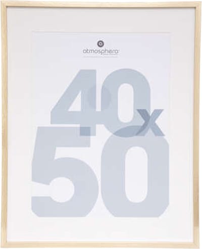 Atmosphera Fotolijstje Manu - met passe partout - voor een foto van 40 x 50 cm - goud - MDF/Glas - Klassieker