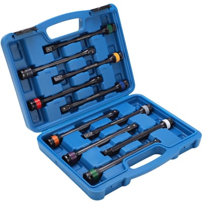 10 Pièces Barre d'Extension à Limitation de Torsion Robuste Durable Usage Intensif Sûr Jeu de Barres d'Extension de Torsion à Code Couleur black