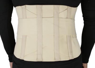 OBBOmed -Buikriem Bandage - Orthopedische Brace - met extra metalen ondersteuning- Maat S - MB 2530S