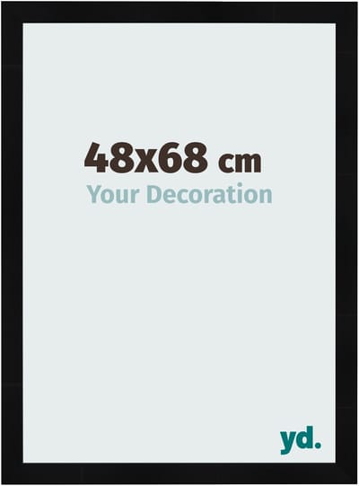 Your Decoration - Fotolijst 48x68 cm - MDF - Zwart Hoogglans - Pisa