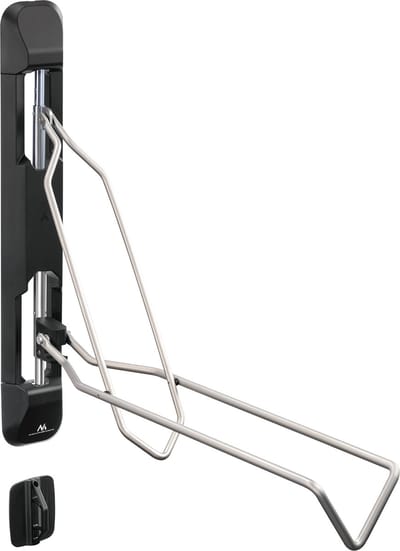 Maclean - Fietshouder - Aan de muur gemonteerde fietsdrager - max. 35 kg - MC-471 - Zwart