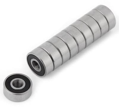 Allecto - Miniatuur Kogellagers - Set van 10 stuks - Dubbel Rubber