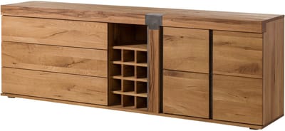 MASSIVMOEBEL24.DE wilde eik / moseik dressoir blank Massief hout 220x45x75 cm (BxTxH) geolied gemonteerd NEW AMSTERDAM volledig massief #17
