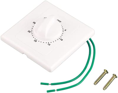 Shopcentral - Countdown Timer - Mechanische Timer - Sturdy en Duurzaam - Zwart en Wit - Timer voor Apparaten - Geschikt voor Waterpomp en Lamp