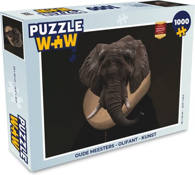 Puzzel Oude meesters - Olifant - Kunst - Legpuzzel - Puzzel 1000 stukjes volwassenen