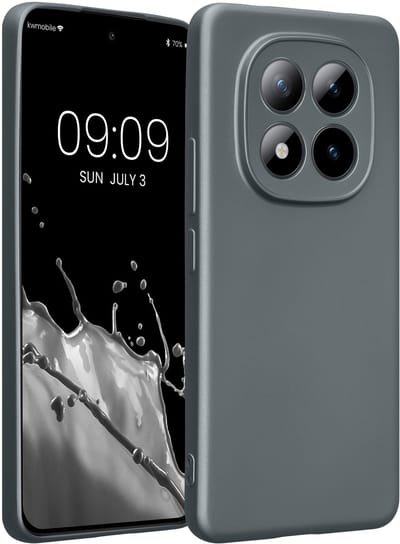 kwmobile metallic telefoonhoesje van TPU - geschikt voor Xiaomi Redmi Note 15 Pro 4G - Flexible case voor smartphone - In metallic grijs