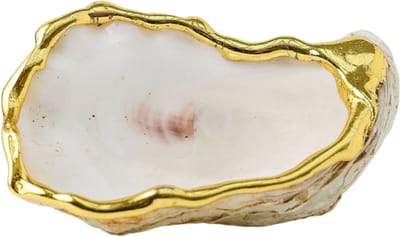 Oesterschelp Schaaltje Goud - Set van 2 - Sieradenschaaltje en Tafeldecoratie - Aifcandles