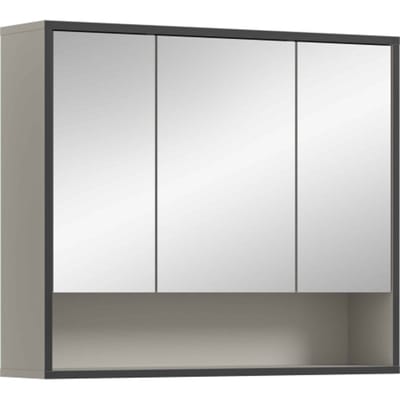Bagno spiegelkast kasjmier NB zwart NB - 19x80x68cm