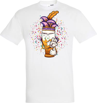 T-shirt Alaaf Bier | Carnaval | Carnavalskleding Dames Heren | Wit | maat XS